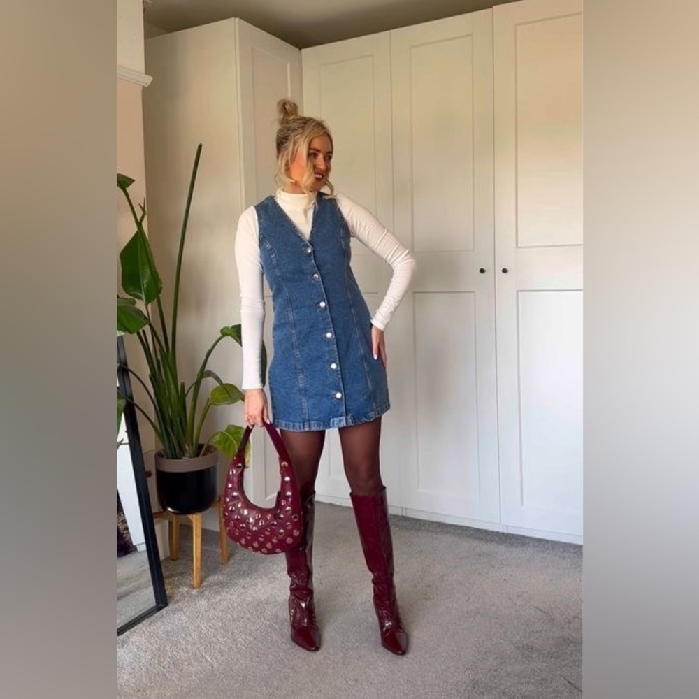 Vintage GAP Denim Button Up Mini Dress